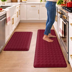 TranquilRelax 4/5 Inch Anti Fatigue Kitchen Mats for Floor, Burgundy by Unknown