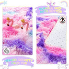 Noahas 6x9 Large Tie-Dyed Pink Purple Blue Fluffy Area Rug Non-Slip for - Image 5
