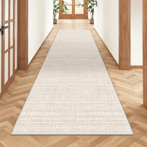 2'6'' x 8' Runner Rug Non Slip,Washable Kitchen Rugs,Beige - Image 3