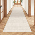 2x8 Runner Rug Non Slip,Washable Hallway Runner Rug,Beige by Restydon