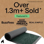 GORILLA GRIP WeatherMAX Door Mat, Indoor Outdoor Use, 29x17, Green Palm - Image 5