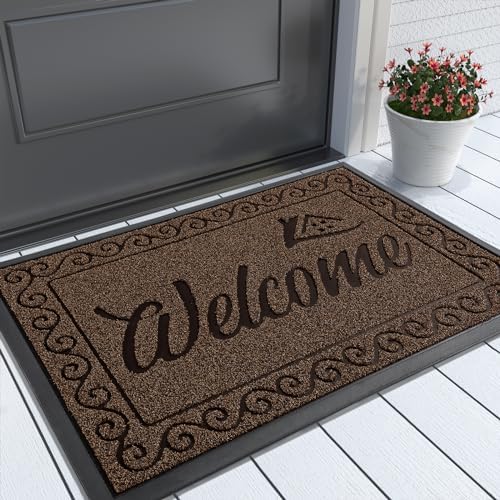 Yimobra Artificial Grass Welcome Mat, 29.5 x 17 in, Coffee by Yimobra