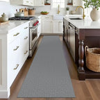 EARTHALL Washable Runner Rug, Non Slip Hallway Runner, 2x8 Ft, Dark Gray - Image 6