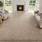 PLHXFR 6x9 Area Rugs Living Room: Fluffy Bedroom Rug Shag Carpet Camel by PLHXFRSoftAreaRugs