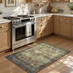 2x3 Area Rugs for Livingroom Entryway Bathroom, Washable Kitchen Mats,Brown - Image 4