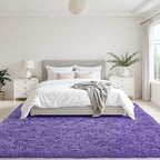 6x9 Fluffy Shag Area Rugs for Living Room Bedroom: Soft Plush Carpet Purple - Image 4