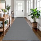 EARTHALL Washable Runner Rug, Non Slip Hall Runner Carpet, 3x12 Ft, Dark Gray by Unknown