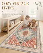 OLANLY 3x8 Washable Runner Rug, Soft Non Slip Carpet for Hallway Kitchen - Image 3