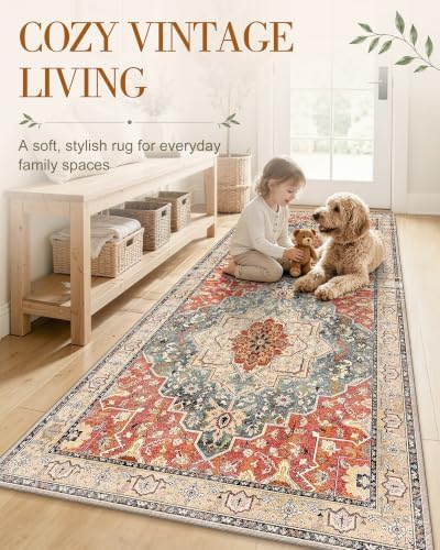 OLANLY 10x12 Washable Area Rug, Soft Non Slip Carpet for Living Room - Image 3