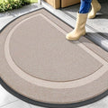 OLANLY Half Circle Front Door Mat Outside 47x32 All-Season Rubber Doormat by OLANLY