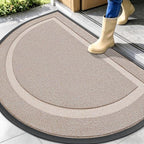 OLANLY Half Circle Front Door Mat Outside 47x32 All-Season Rubber Doormat by OLANLY