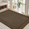 BEQHAUSE Indoor Door Mat 32" x 48", Dirt Trapper Door Mats, Brown by BEQHAUSE