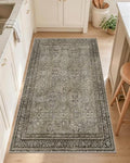 OLANLY 2x4 Washable Accent Rug Non Slip Carpet for Entryway Kitchen Bedside by OLANLY