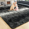 6x9 Large Black and White Fluffy Area Rug Non-Slip for Living Room Bedroom by ModernHomeDecor