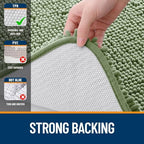 OLANLY Toilet Rugs U-Shaped 20x20, Soft Absorbent Chenille Contour Rugs - Image 6