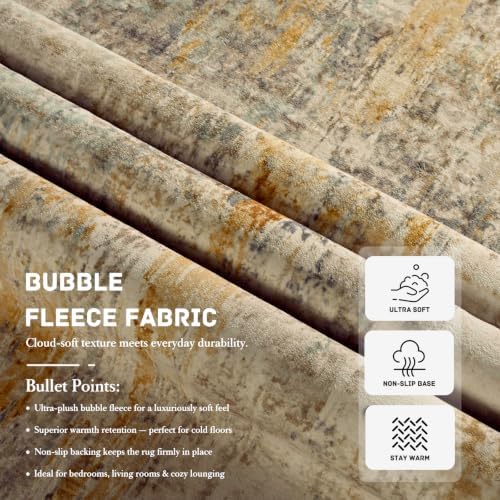 2x8 Beige Rug Runners for Hallways Kitchen Runner Rug Non Slip Washable Black Long Runner Rugs with Rubber Backing Soft Abstract Carpet Runner for Bedroom, Kitchen, Bathroom, Entryway - Image 7