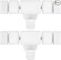Olafus 130W Motion Sensor Outdoor Lights, 13000LM 2 Pack Motion Sensor Flood Light, Dusk to Dawn Outdoor Lighting, IP65 Waterproof Motion Detector Lights for Outside, White