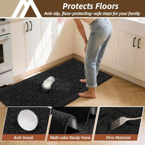 COSY HOMEER Kitchen Rugs 24"x35" Non-Slip Washable Kitchen Mats for Floor - Image 6