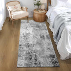 Ompaa Runner Rug for Hallways Kitchen Runner Rug Non Slip 2'6''x8' Washable Grey Long Runner Rugs with Rubber Backing Soft Abstract Carpet Runner for Entryway, Kitchen, Bedroom, Bathroom - Image 4