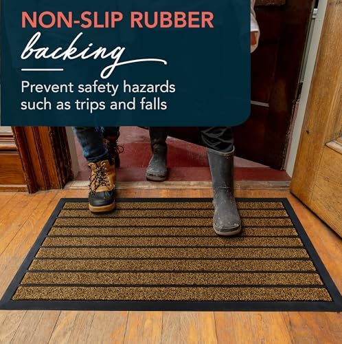 ubdyo Extra Durable Door Mat Outside Entrance (32" x 20", Bright Brown) - Image 5