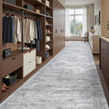 3x14 Runner Rug Non Slip,Washable Hallway Runner Rug,Grey by Restydon
