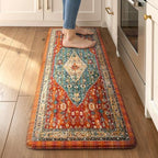 Collive Boho Cushioned Kitchen Mat, Anti Fatigue Mats for Kitchen Floor by Collive