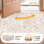SameBed Washable 2x3 Entryway Area Rug, Vintage Kitchen Rug Cream Beige - Image 7