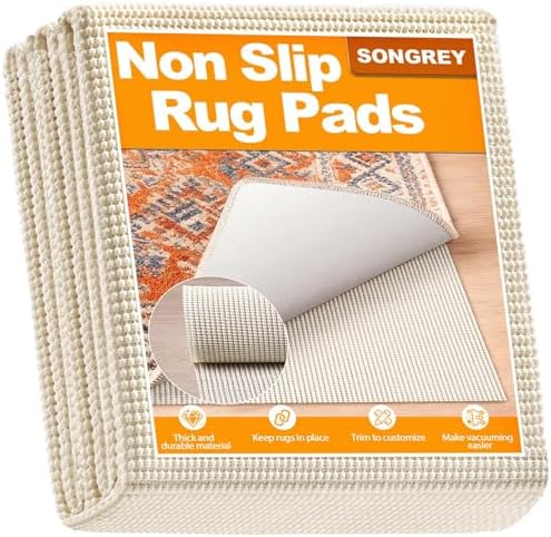 Songrey Non-Slip Rug Pad 3x10 FT, White by Unknown
