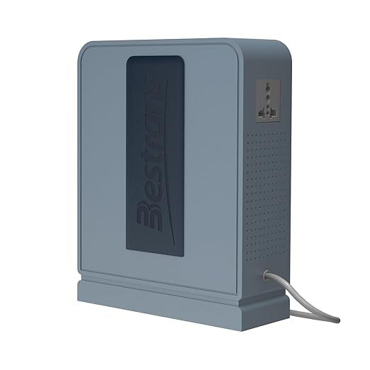 BESTRANS 3000W Step Up Transformer 110v to 220v Converter, Heavy Duty Voltage Converter 110v-120v to 220v-240v with Dual Outlets, Overload Protection & Ultra-Quiet for Home Appliances, Grey Blue