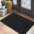 EARTHALL Washable Entryway Rug, Non Slip Indoor Doormat, 2x3 Ft, Black/Grey by Unknown