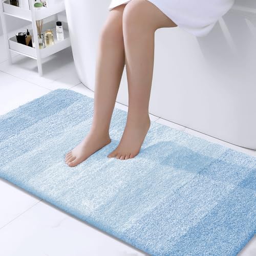 OLANLY Bathroom Runner Rug 44x24, Extra Soft Absorbent Microfiber Bath Rugs by OLANLY
