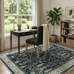 5x7 Area Rug for Living Room, Non-Slip Washable Large Carpet, Black Brown - Image 6