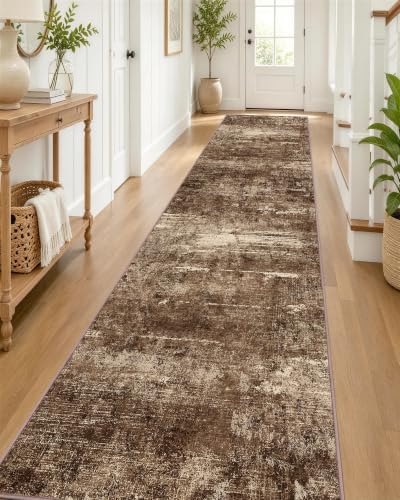 OLANLY 2'6"x14' Washable Runner Rug, Non Slip Carpet for Hallway Kitchen by OLANLY
