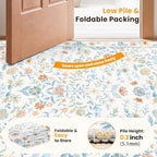 SameBed 3x5 Area Rug Living Room, Vintage Washable Carpet White - Image 7