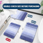 OLANLY Bathroom Runner Rug 44x32, Extra Soft Absorbent Microfiber Bath Rugs - Image 2