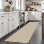 EARTHALL Washable Runner Rug, Non Slip Kitchen Runner, 2x7 Ft, Sand/Beige - Image 5