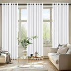 MIULEE Blackout Curtains for Bedroom 2 Panels 50 x 84 Inch Long Pure White - Image 6