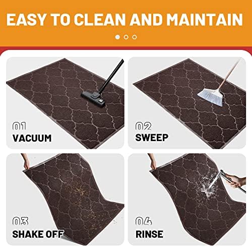 Cosyearn Door Mat, 24x36, Brown, Indoor Outdoor Front Entryway Doormat - Image 6