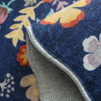 Washable 2'6x12 Hallway Runner Rug: Entryway Non Slip Floral Rug Farmhouse Soft Stain Resistant Carpet for Kitchen Bathroom Bedroom Low Pile Pet Friendly Floor Mat for Living Room(2'6x12/Purple) - Image 6