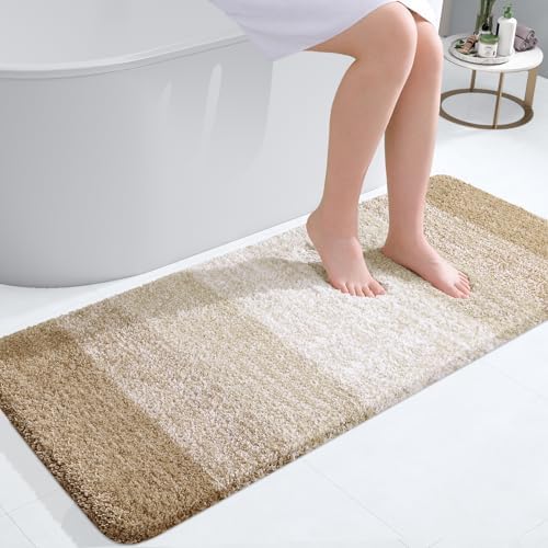 OLANLY Bathroom Runner Rug 44x20, Extra Soft Absorbent Microfiber Bath Rugs by OLANLY