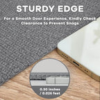 EARTHALL Washable Runner Rug, Non Slip Hallway Runner, 2x8 Ft, Dark Gray - Image 2
