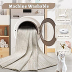 Area Rug 9x12 Living Room Rugs: Washable Modern Rug Large Non-Slip Soft Rugs Stain Resistant Printed Rug Indoor Carpet for Bedroom Kitchen Dining Room Nursery Playroom Home(Beige, 9'x12') - Image 4