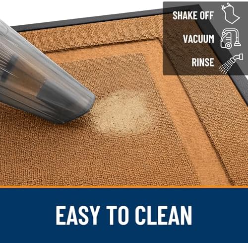OLANLY Front Door Mat Outside 59x34, All-Season Heavy-Duty Rubber Doormat - Image 5