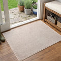 2x3 Oatmeal/White Area Rug Washable Non-Slip Soft for Entryway Front Door by Unknown
