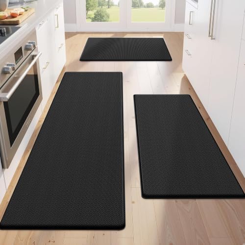 KitchenClouds Kitchen Mats for Floor,3PCS Cushioned Soft Kitchen Rugs by KitchenClouds