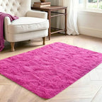 Noahas 2x3 Hot Pink Fluffy Soft Area Rug Non-Slip for Kids Bedroom Nursery - Image 3