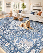 OLANLY 6x9 Washable Area Rug, Soft Non Slip Carpet for Bedroom Living Room by OLANLY