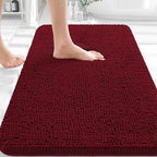 OLANLY Bathroom Rugs 36x24, Extra Soft Absorbent Chenille Bath Rugs by OLANLY