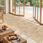 2x12 Runner Rug Non Slip,Washable Hallway Runner Rug,Brown - Image 5
