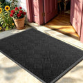 Front Door Mat, Heavy Duty Non-Slip Doormat 61.5"x36", Black by WELDUN%E2%80%94IdealChoiceforHome